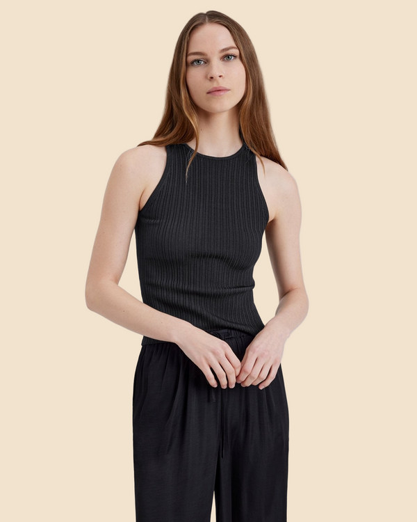 solid & striped Varena Tank Noir
