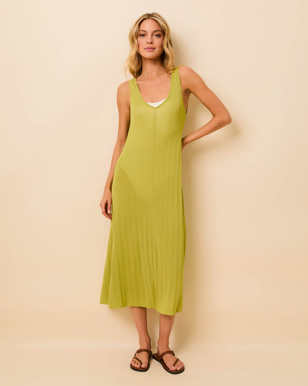 solid & striped Velmira Dress Paper Knit Guava
