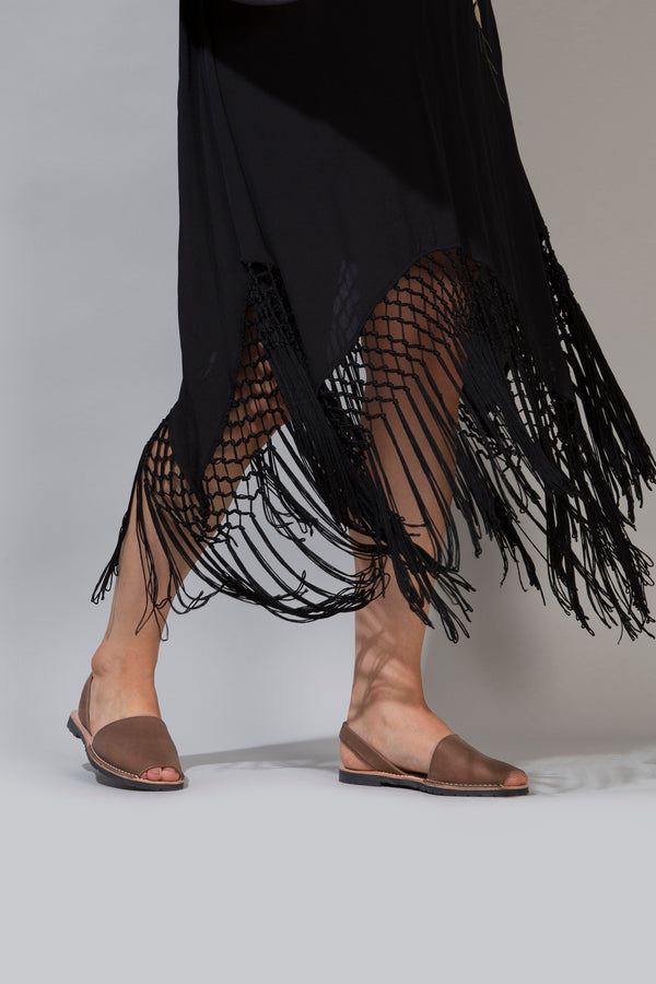 Solillas BOHEMIA - Original Menorcan Sandals In Brown Distressed Leather