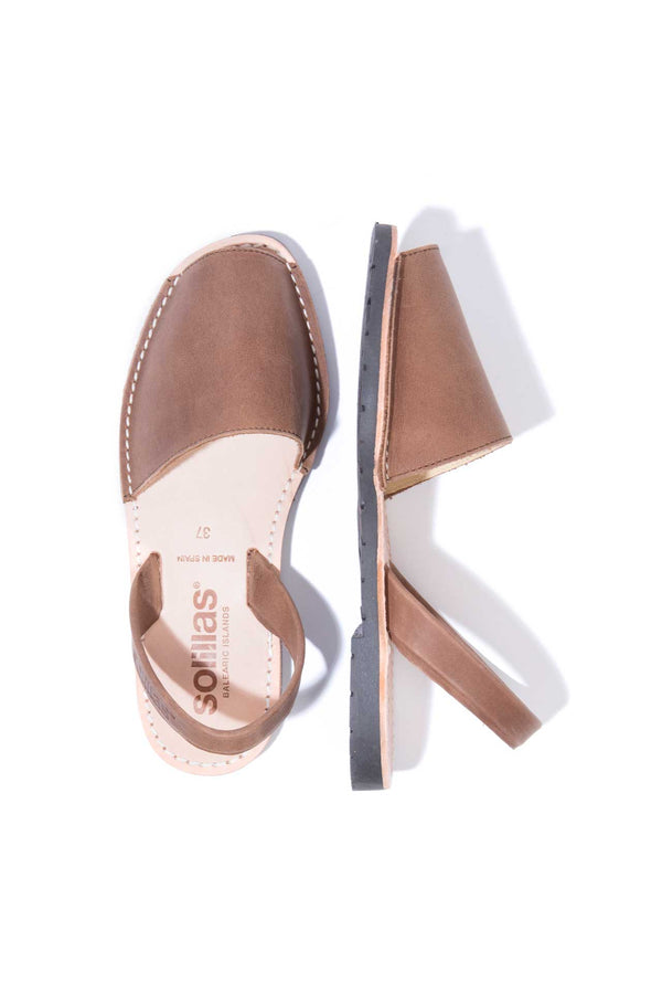 Solillas BOHEMIA - Original Menorcan Sandals In Brown Distressed Leather