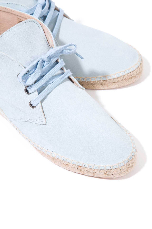 Solillas BRISA - Espadrille Ankle Boots In Baby Blue Suede