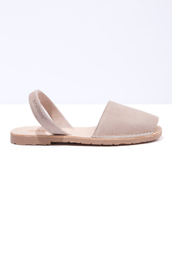 Solillas CALMA - Original Menorcan Sandals In Taupe Suede Leather