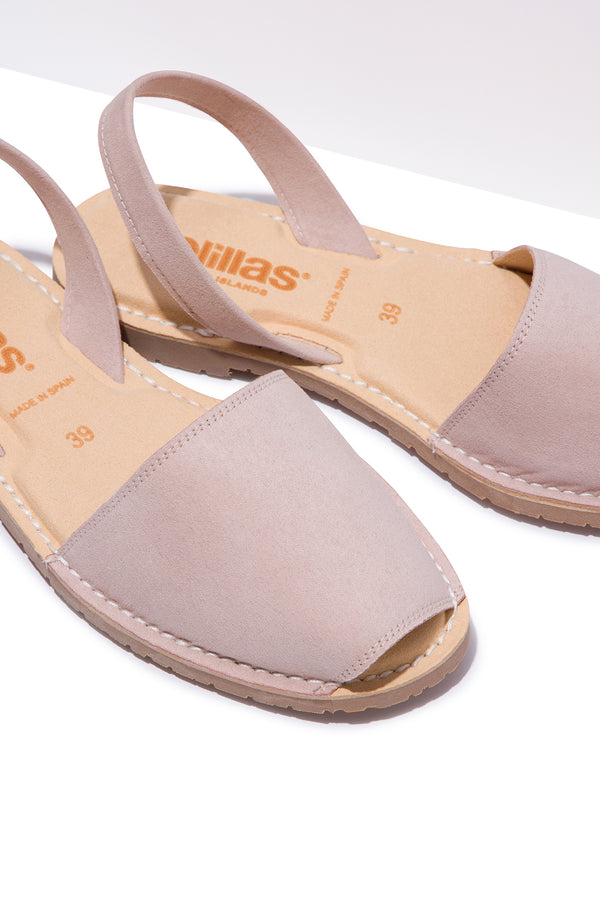 solillas Carmen Mimoso Vegan - Original Menorcan Sandals in Grey Vegano Suede