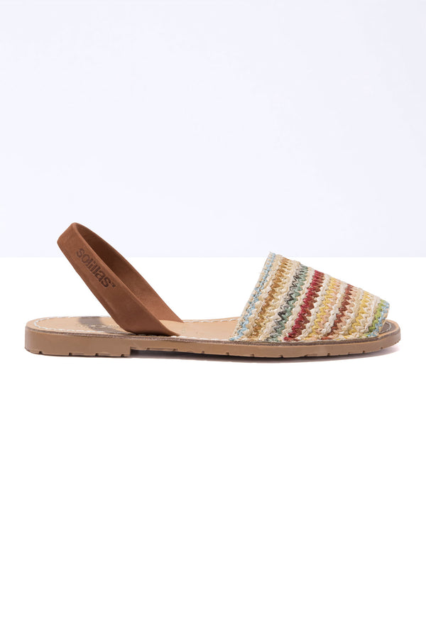 Solillas CUEVA - Woven Textile & Leather Menorcan Sandals