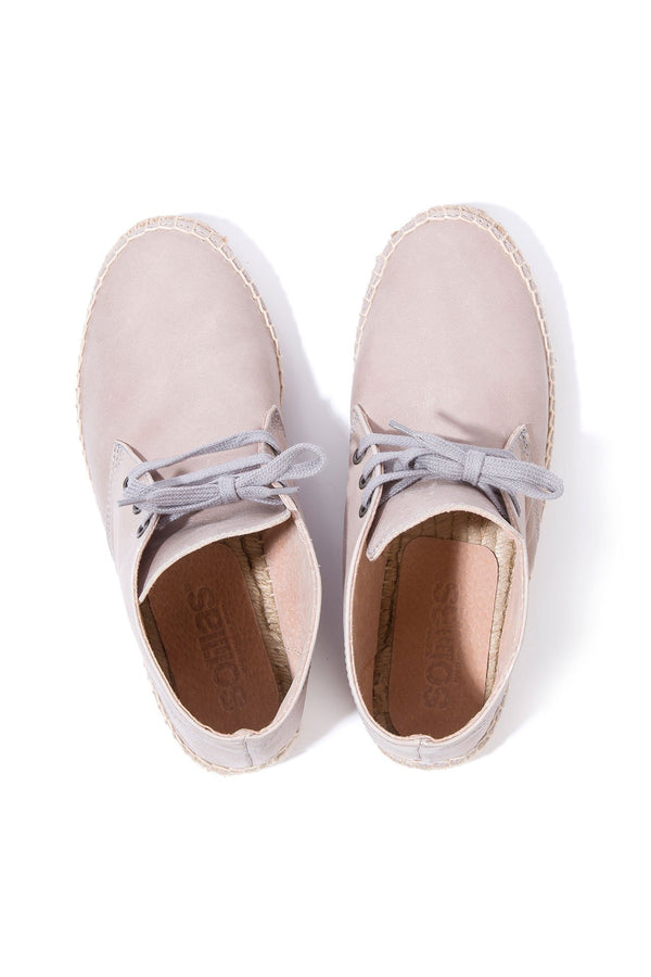 Solillas GRANITO - Espadrille Ankle Boots In Grey Leather