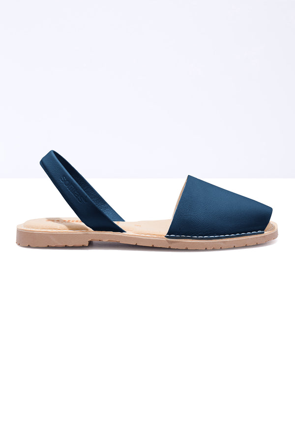 Solillas Marina Mimoso - Menorcan Sandals In Navy Leather