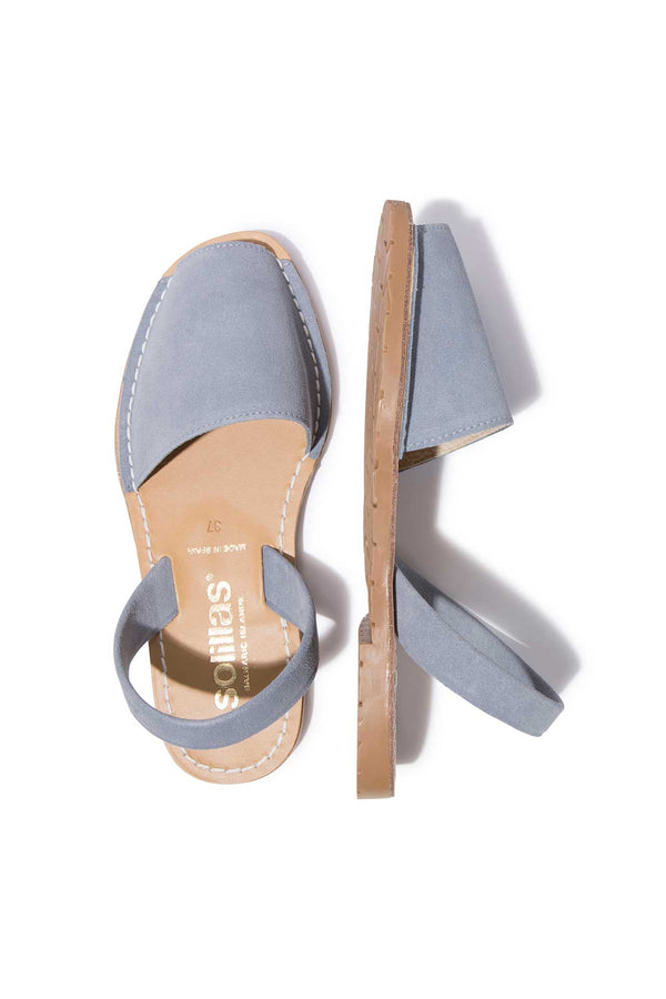 Solillas Mola - Original Menorcan Sandals In Blue Suede