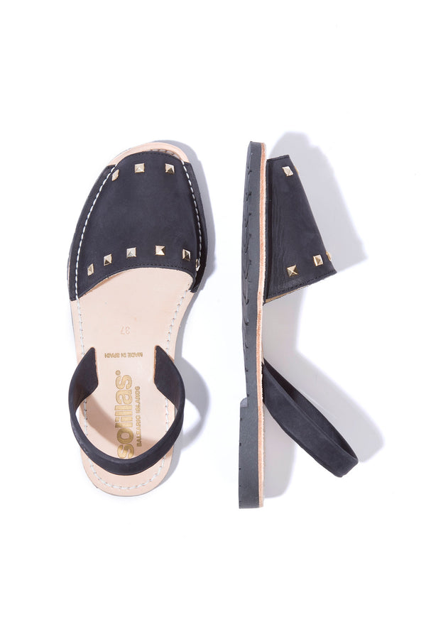 Solillas Noche Clavo - Studded Leather Menorcan Sandals