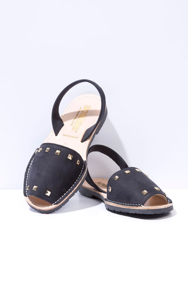 solillas Noche Clavo - Studded Leather Menorcan sandals