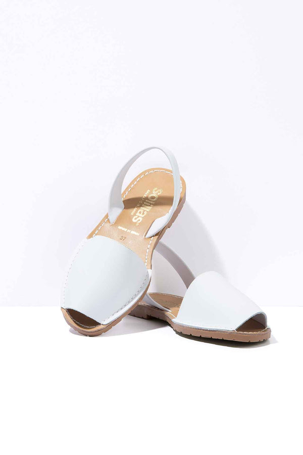 Solillas Palido - Original Menorcan Sandals In White Leather