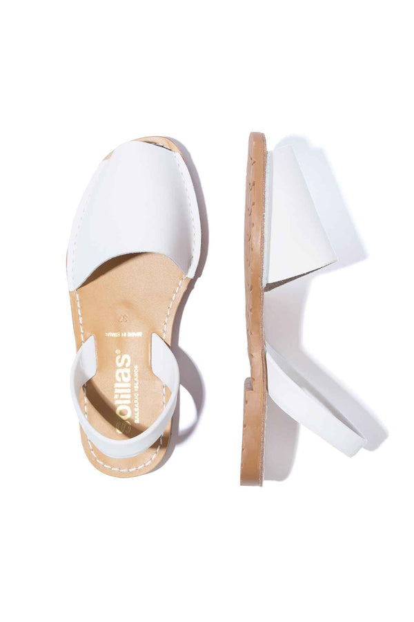 Solillas Palido - Original Menorcan Sandals In White Leather