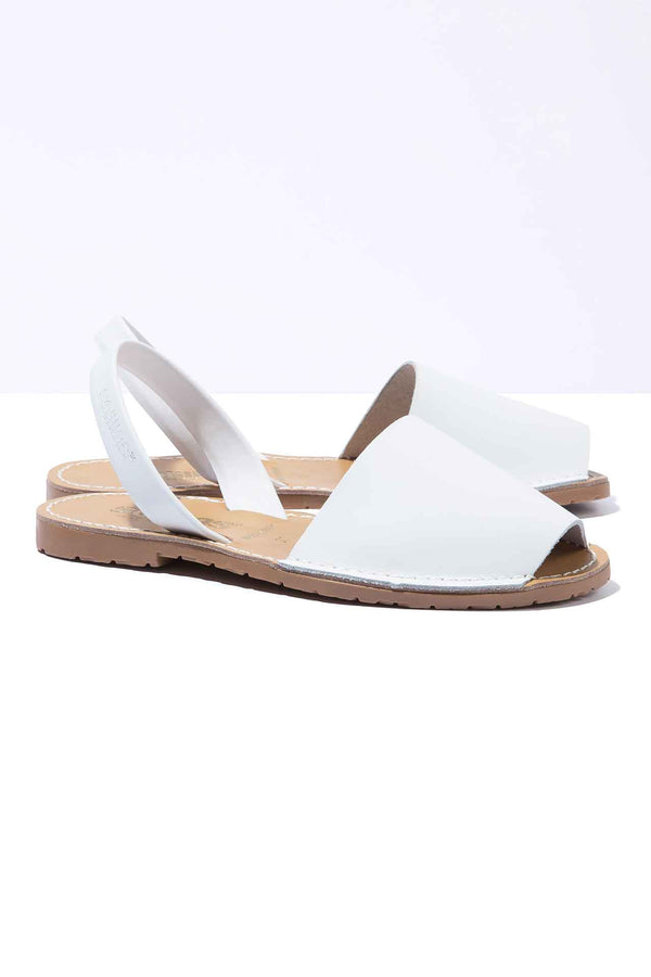 Solillas Palido - Original Menorcan Sandals In White Leather