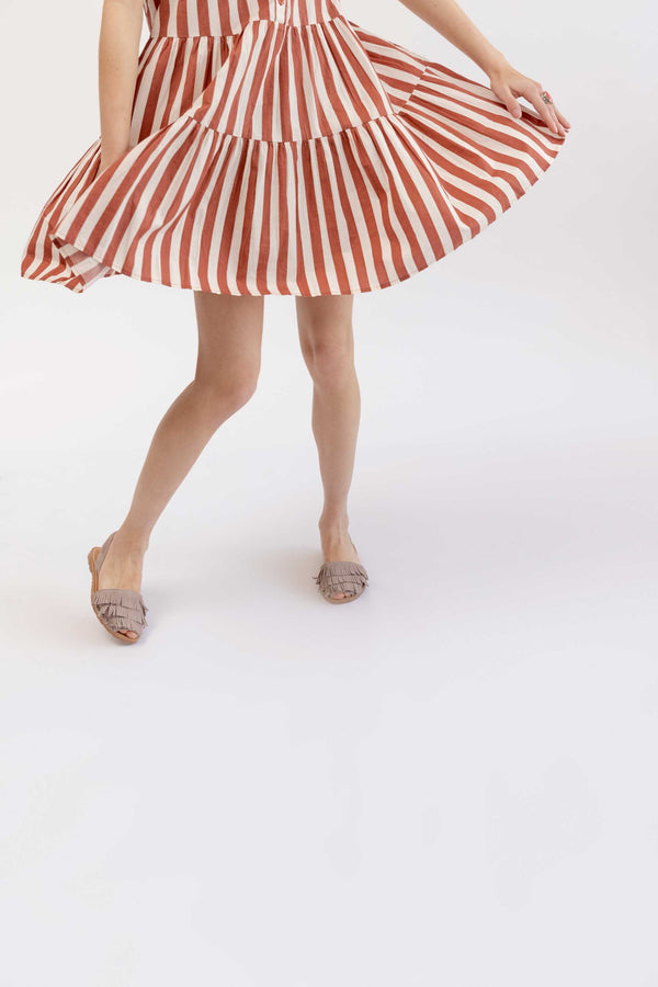Solillas Pedra Franja - Fringe Detail Leather Menorcan Sandals