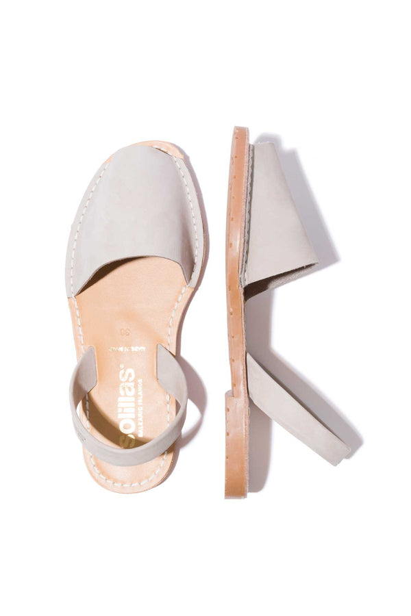 Solillas PEDRA - Grey Nubuck Leather Original Menorcan Sandals