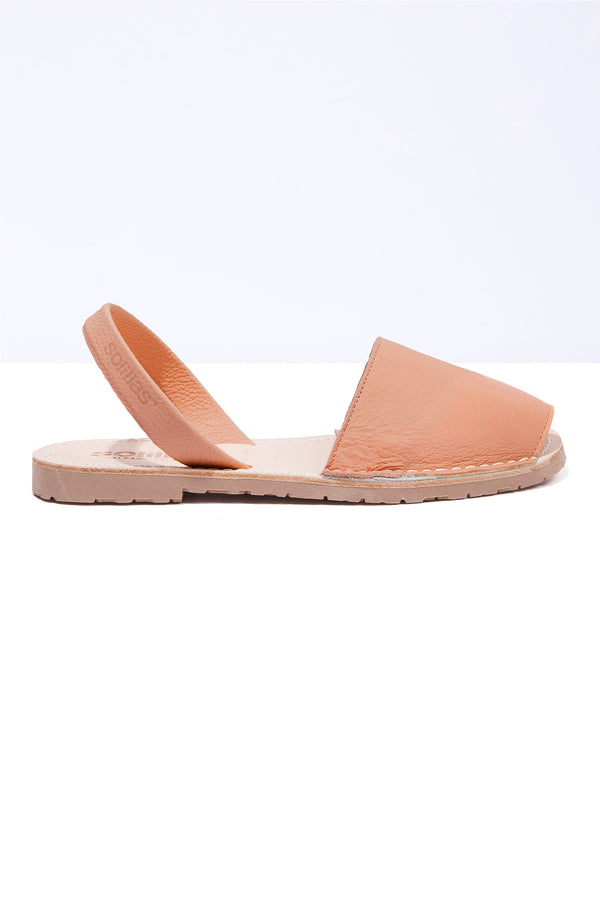 Solillas Rosalba - Coral Blush Leather Menorcan Sandals