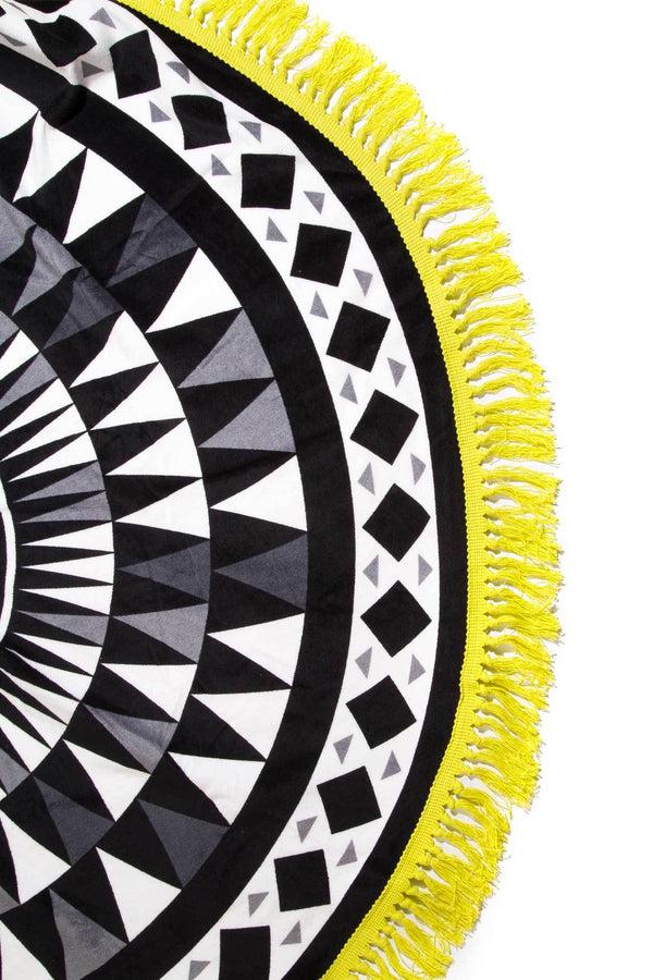 Solillas Azulejos - Round Beach Towel