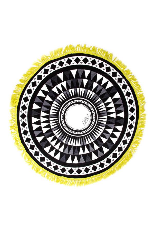 solillas Azulejos - Round Beach Towel solillas Azulejos - Round Beach Towel
