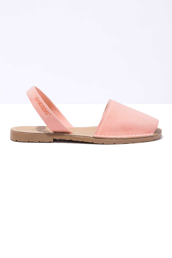 Solillas FLOR - Pink Suede Menorcan Sandals