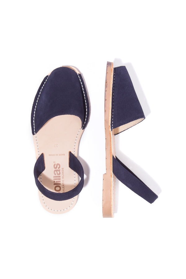 Solillas Lalla - Navy Leather Menorcan Sandals