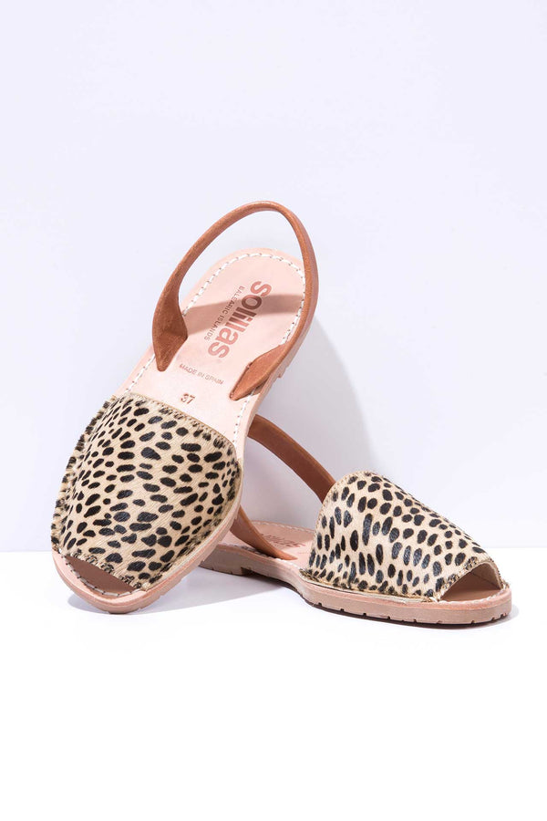 Solillas Leopardo - Fur Leather Menorcan Sandals