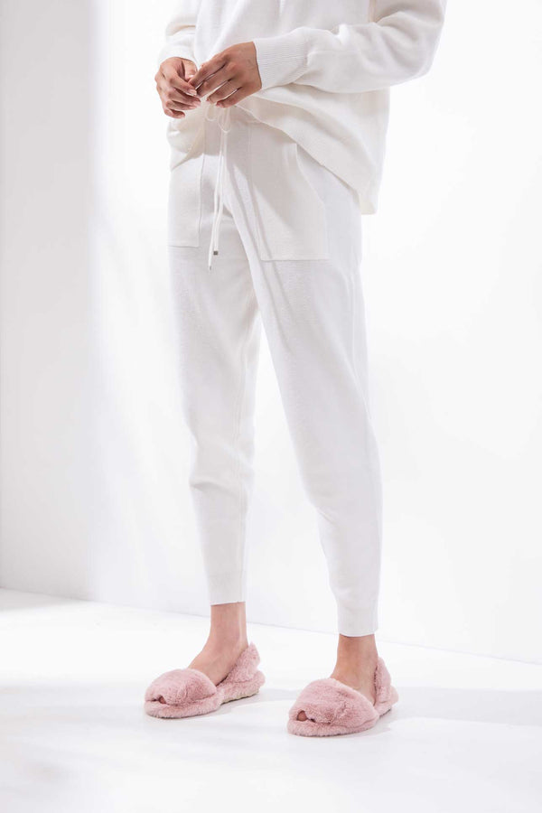 Solillas MIA CASA - Pink Fluffy Balearic Slippers