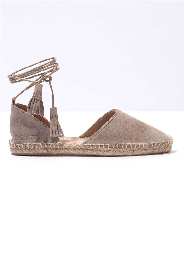 solillas Paloma - Suede Ankle Tie Espadrilles