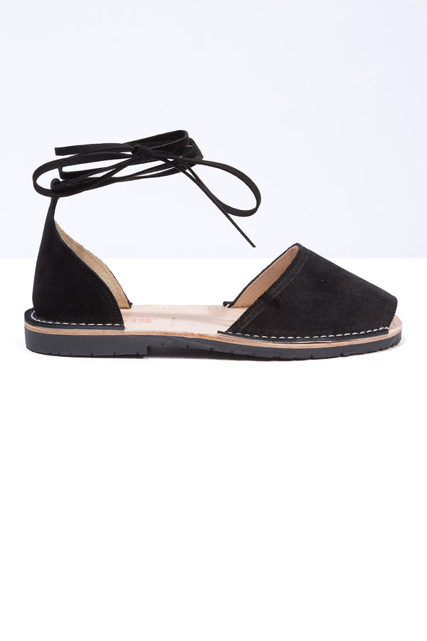 Solillas Pantera - Suede Ankle Tie Sandals