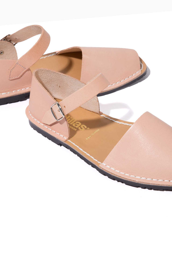 Solillas Salmon Worker - Leather Buckle Sandals