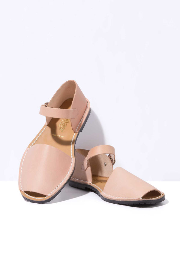 solillas Salmon Worker - Leather Buckle sandals