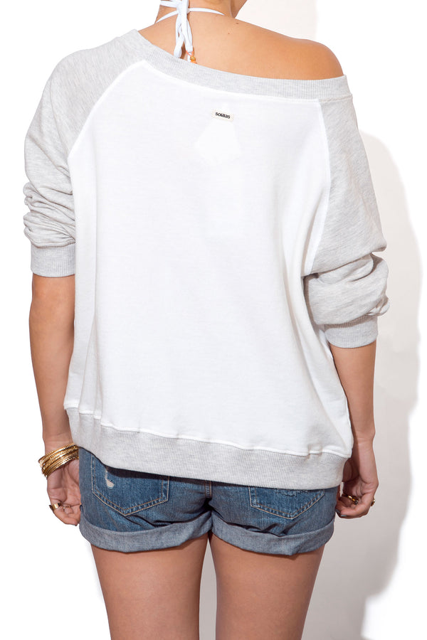 Solillas Women's Slouchy Sweatshirt - Two Tone