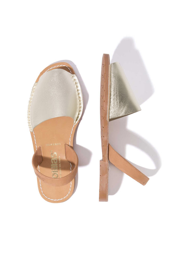 solillas TERROSO ORO ORIGINAL - Gold & Tan Menorcan sandals