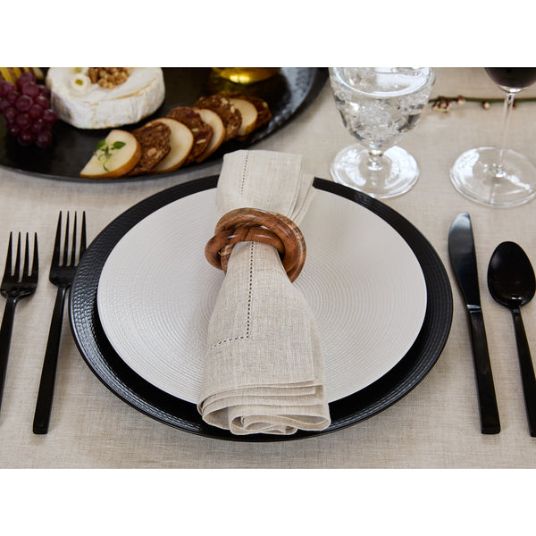 Solino Home Classic Hemstitch Napkins Light Natural