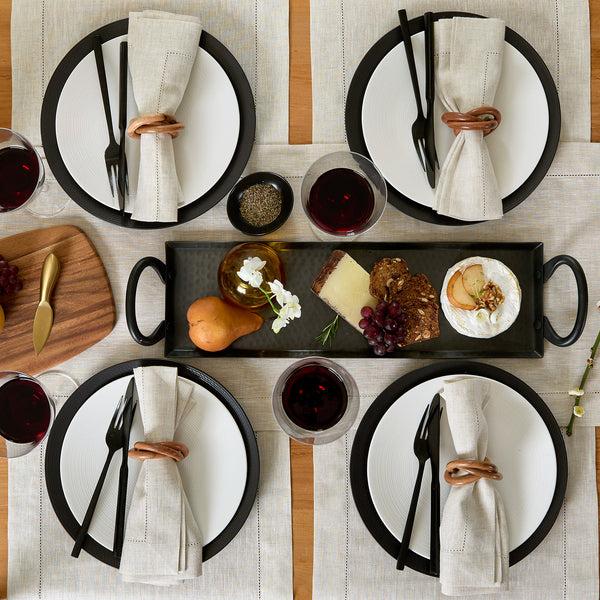 Solino Home Classic Hemstitch Napkins Light Natural