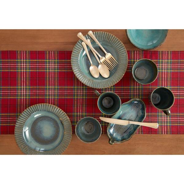 Solino Home Classic Tartan Plaid Table Runner Red Plaid