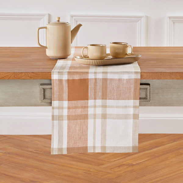 Solino Home Fall Harvest Plaid Table Runner Fall Harvest Plaid