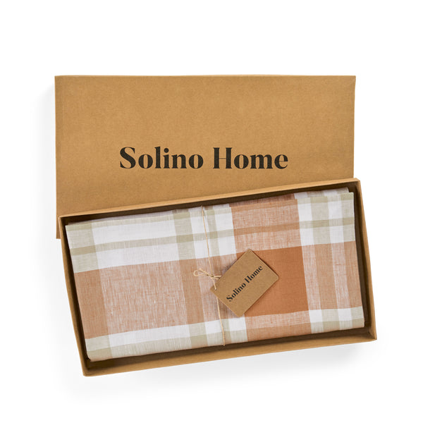 Solino Home Fall Harvest Plaid Table Throw Fall Harvest Plaid
