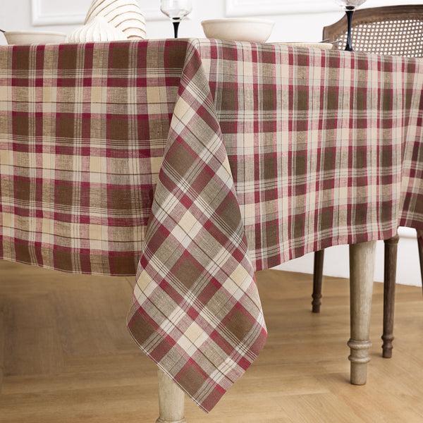 Solino Home Rustic Plaid Tablecloth Rustic Multicolor