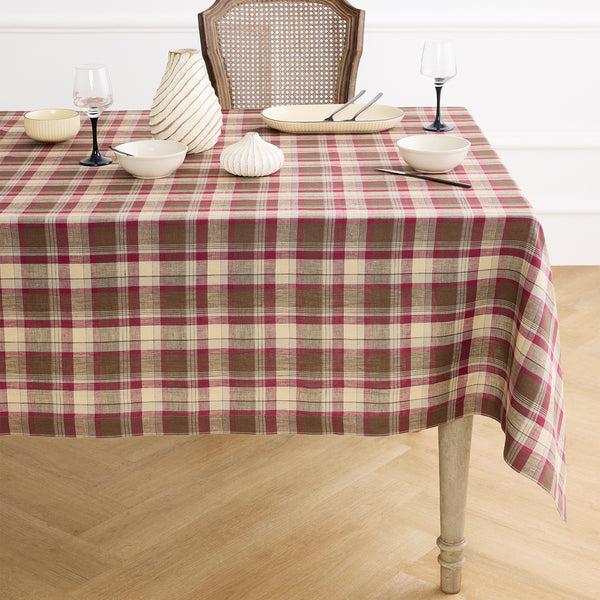 solino home Rustic Plaid Tablecloth Rustic Multicolor