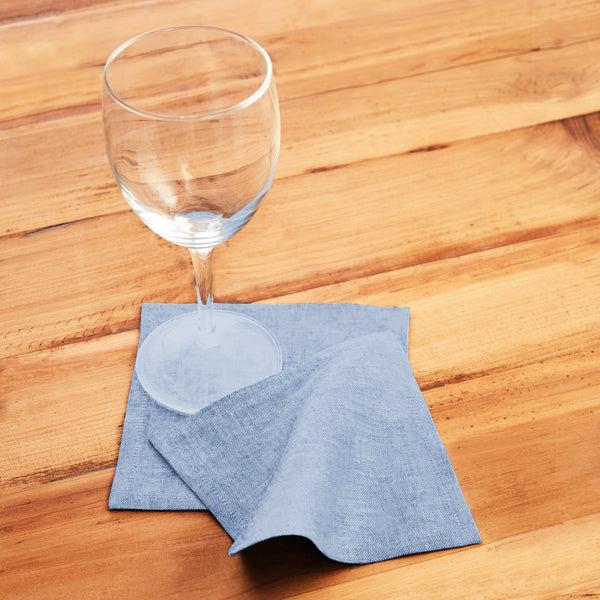 solino Home Athena Cocktail Napkins Light Natural