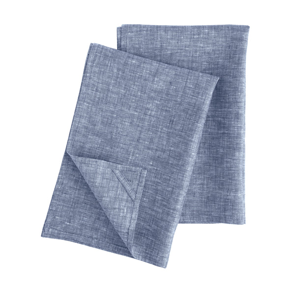 Solino Home Athena Kitchen Towels Oyster Grey