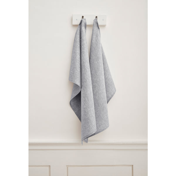 solino home Athena Kitchen Towels Oyster Grey