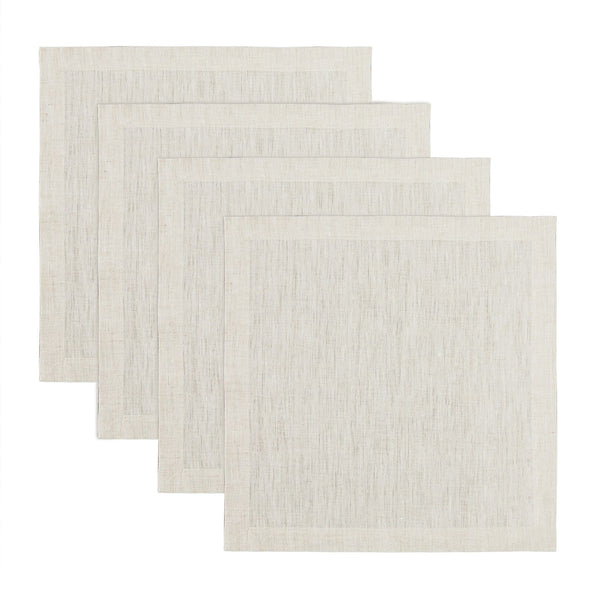 solino home Athena Square Placemats Light Natural