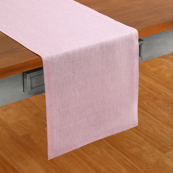 solino home Athena Table Runner Bubblegum Pink