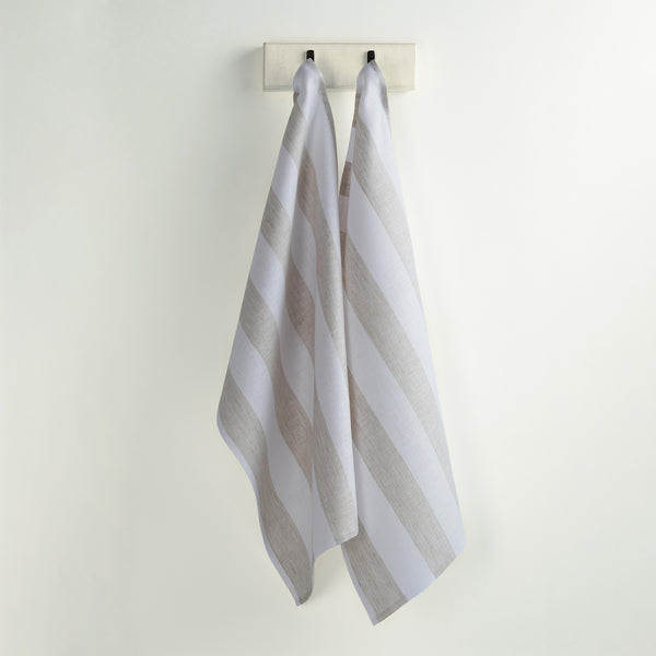 Solino Home Cabana Stripe Kitchen Towels Red & White