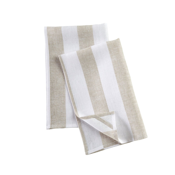 Solino Home Cabana Stripe Kitchen Towels Red & White