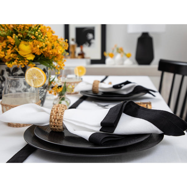 Solino Home Classic Napkins Chambray Blue & White