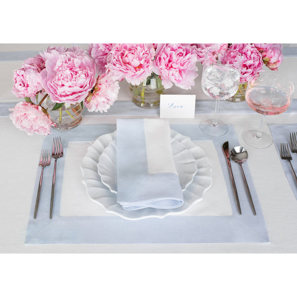 Solino Home Contempo Placemats Blush Pink & White
