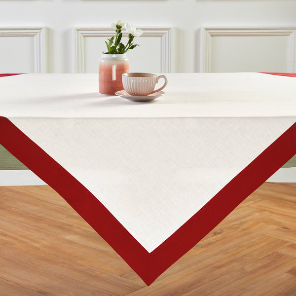 solino home Contempo Table Throw Red & White