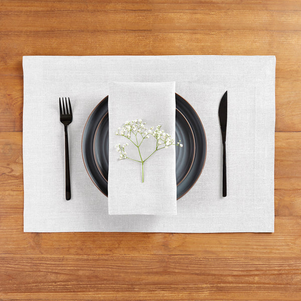Solino Home Diana Medium Weight Napkins White