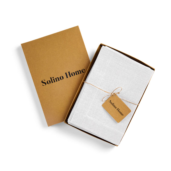 Solino Home Diana Medium Weight Napkins White